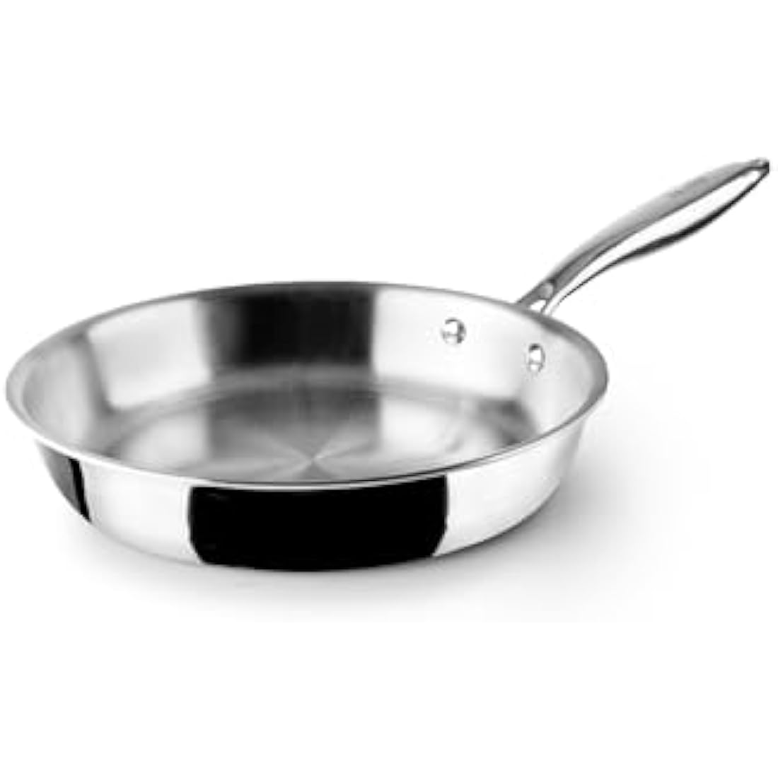 IBILI Triply Natural Tri-Ply Frying Pan, 28 cm, Stainless Steel, Suitable for Induction, Non-Stick