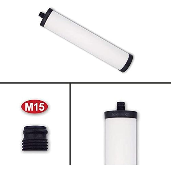 Doulton Ultracarb M15 |2 Pack| Drinking Water Ceramic Candle Filter | Reduces Contaminants | Improves Taste & Odour | Compatible with Franke 02, Triflow, Filterflow 1st & 2nd Gen Plastic Housing
