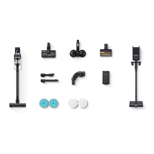 Samsung Jet 95 Pro 210W Cordless Stick Vacuum Cleaner with Pet Tool+ & spray spinning sweeper, Powerful cleaning, 60 mins Run time, Light weight design, VS20C9547TB/EU