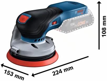 Bosch Professional 18V System Cordless Random Orbit Sander GEX 18V-125 (incl. sanding disc (125 mm), 1x sanding paper, dust bag, without battery/charger)