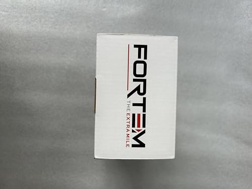 FORTEM Ratchet Straps, 748kg Break Strength, 4 Pack 4.6m x 2.54cm Tie Down Strap Set, 4 Soft Loops, Motorcycle Straps Tie Downs, Cargo Cam Buckles, Rubber Handles, Carry Bag