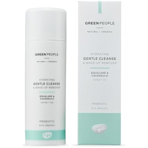 Green People Gentle Cleanse & Make Up Remover - Natural & Organic - with Calendula & Squalane (Derived from Olives) - SLS & Alcohol Free - Vegan & Cruelty Free, 150ml