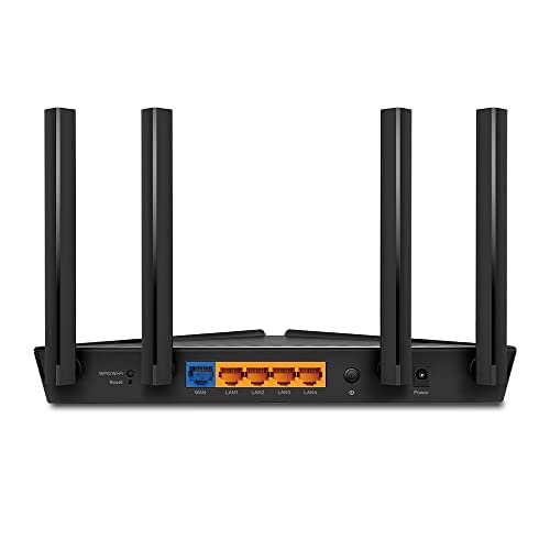 TP-Link Archer AX53 AX3000Mbps Dual-Band WiFi 6 Router, Fast Full Gigabit Ports, Ultra-Low Latency, EasyMesh Compatible, WPA3, Optimal for Gaming, Works with Alexa, Client & Server VPN