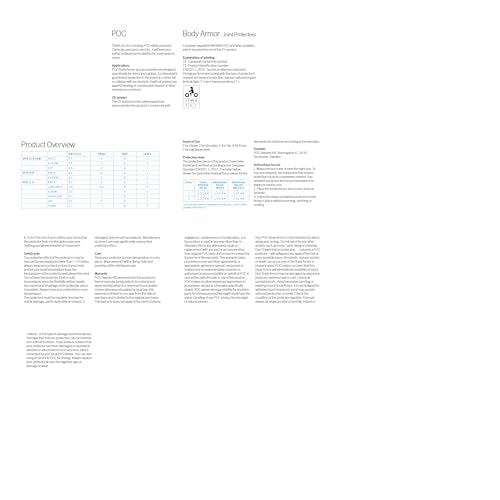 POC Sports Joint Vpd Air Knee Body Armour