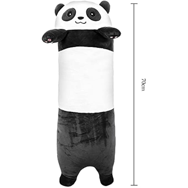 IPENNY 28inch Long Cute Panda Doll Plush Cuddly Toy Sleep Pillow Super Soft Stuffed Animals Toy Kids Gift for Valentines Girlfriend