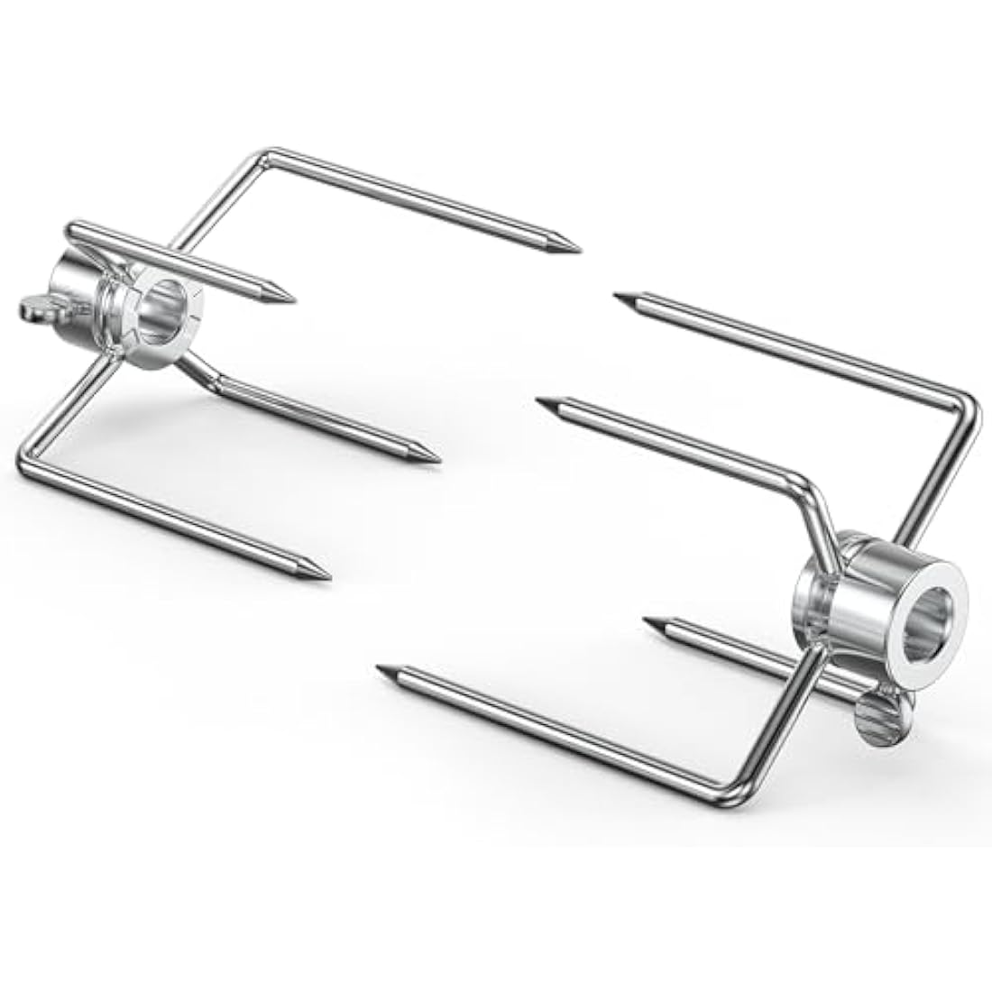onlyfire Steel Rotisserie Forks, 2 Pcs, Fits 12 MM hexagon & 10 MM and 8 MM square Spit Rods, Replacement for Rotisserie Kits, Rust Proof