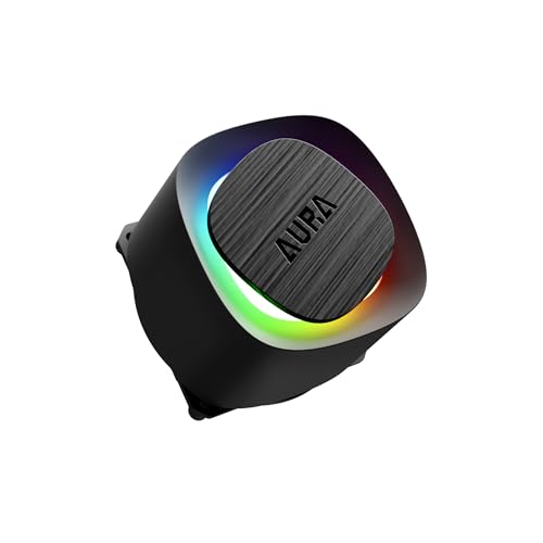 GAMDIAS AURA GL240 V2 AIO, 240mm CPU Liquid Cooler, Easy Cable Routing Design, Rotatable Performance Pump, 2 x 120mm Low-Noise PWM ARGB Fan w/ MB Sync, AMD AM5/AM4；Intel LGA 1851/1700/115x/1200, White