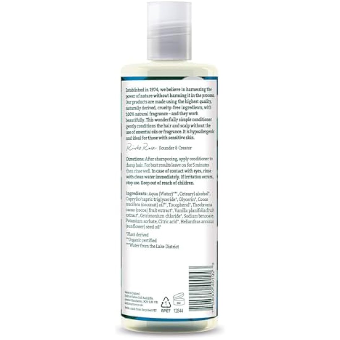 Faith In Nature Natural Fragrance Free Conditioner, Sensitive, Vegan and Cruelty Free, No SLS or Parabens, For All Hair Types, 400 ml