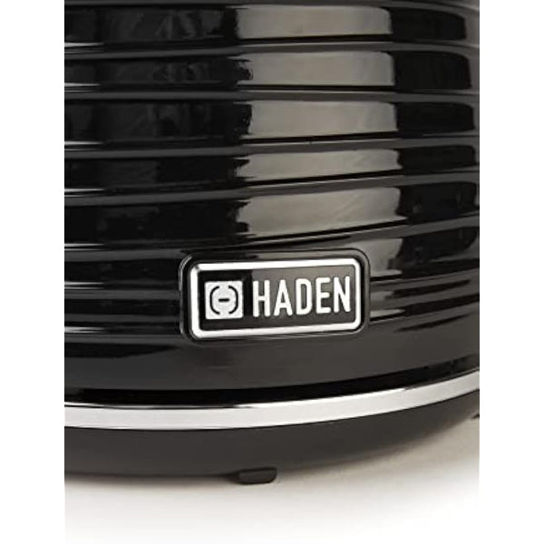 Haden Devon 1.7L Black Kettle – Stylish, Lightweight, Cordless Kettle for Tea & Coffee – Perfect for Daily Use in Small Kitchens and Homes – Essential Electric Kitchen Appliance