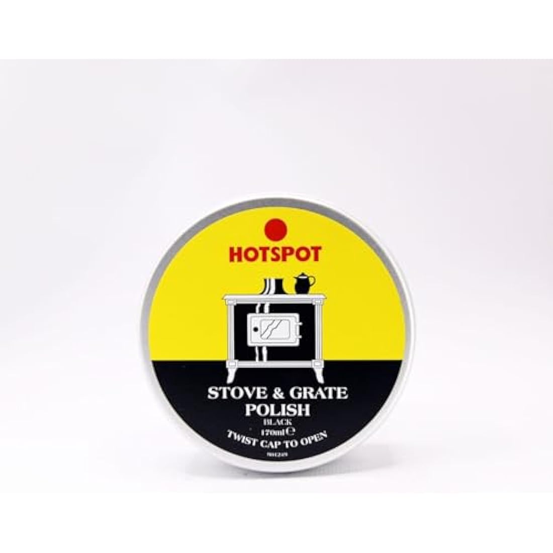 Hotspot Stove and Grate Polish Black – Restores Shine, Protects Cast Iron Surfaces, Easy Application, Heat-Resistant Finish, Ideal for Wood Stoves and Fireplaces -170ml