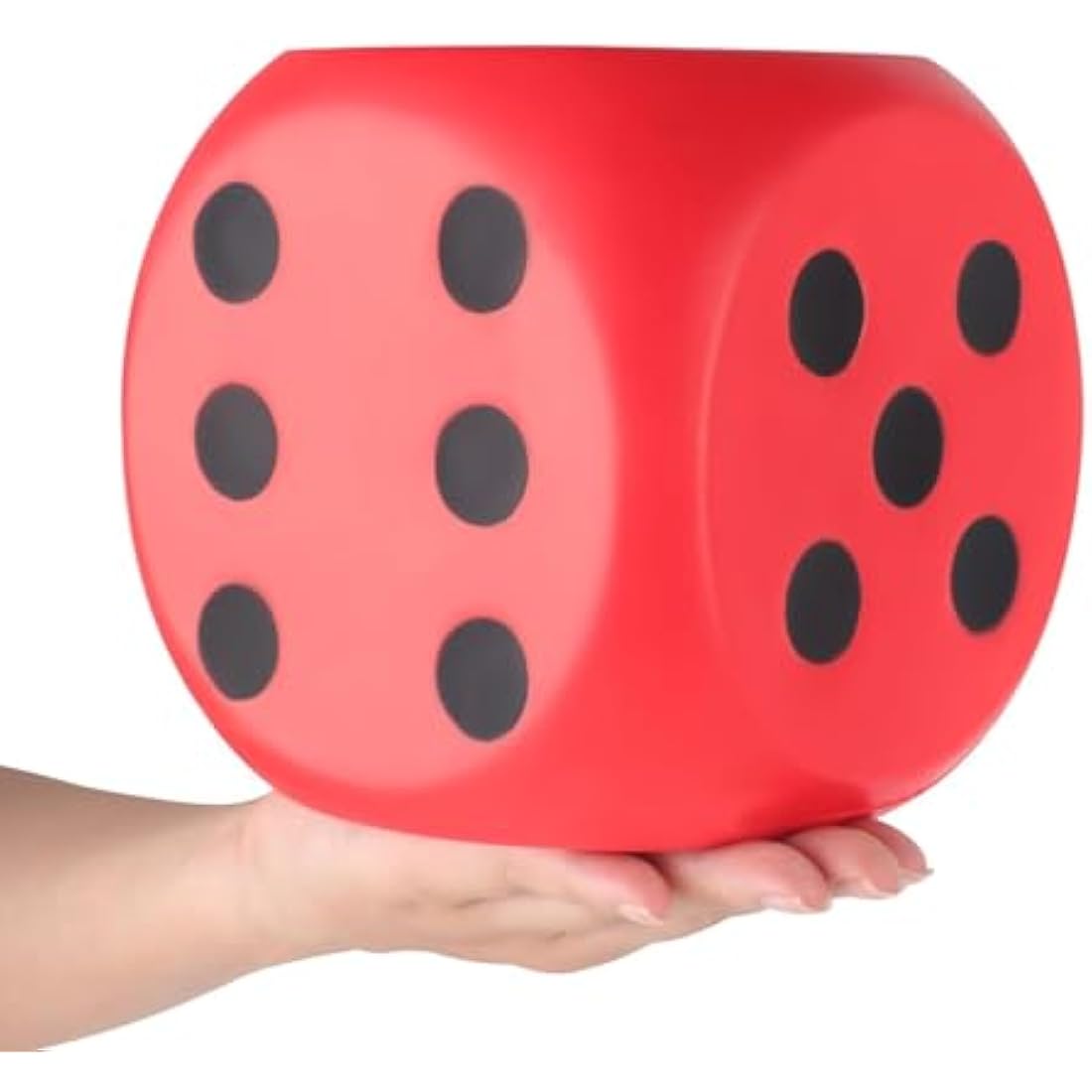 Anboor 5.9'' Squishy Dice Kawaii Scented Squeeze Toys Stress Relief Kids Toys Gift Collection Decorative Props(Red), (CJX)