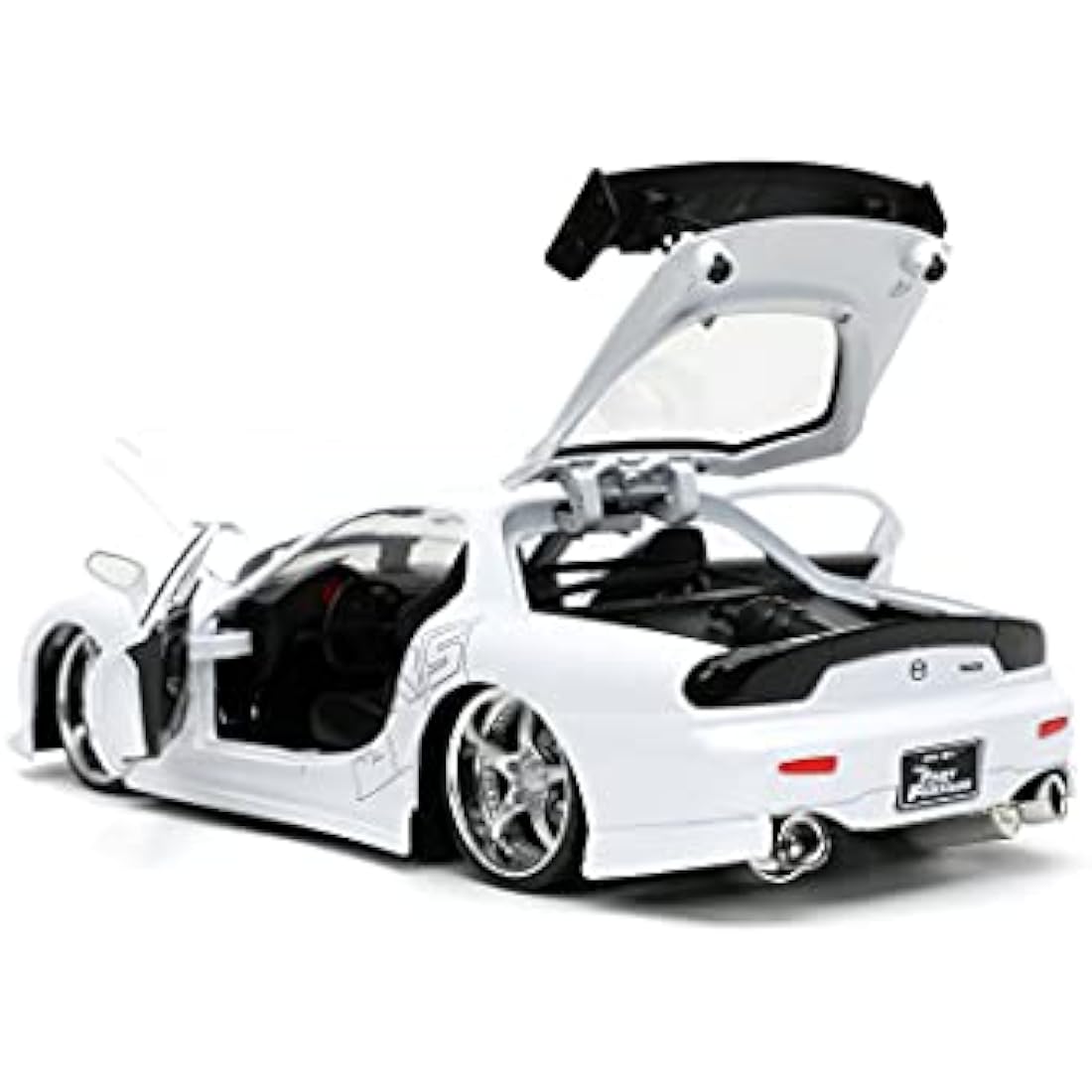 Jada Toys Fast & Furious 1993 Mazda RX-7 1:24 Scale Opening Doors Bonnet & Trunk White