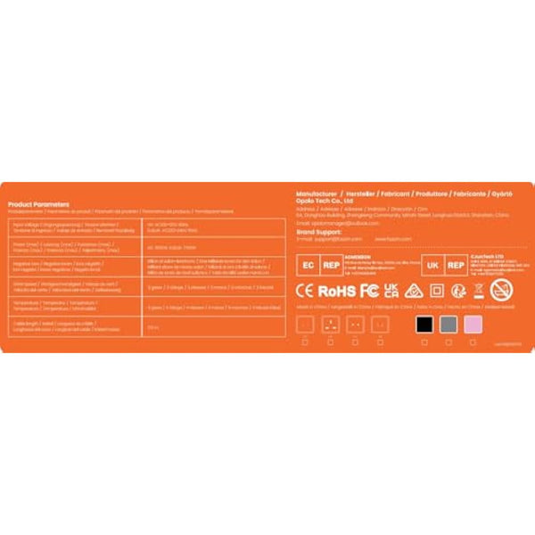 Faszin Hair Dryer, Lightweight Hairdryer with 110,000 RPM High Speed Motor for Fast Drying, 200 Million Ionic Hairdryers for Women & Men, Low Noise Hair Dryers, with 3 Magnetic Nozzle (Gray)