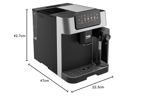 Beko Bean to Cup Coffee Espresso Machine CaffeExperto CEG7304X | Milk Jug | Colour Touch Screen Panel | 19 Bar Pressure, 2 Coffee Nozzles | Fully Automatic, Silver