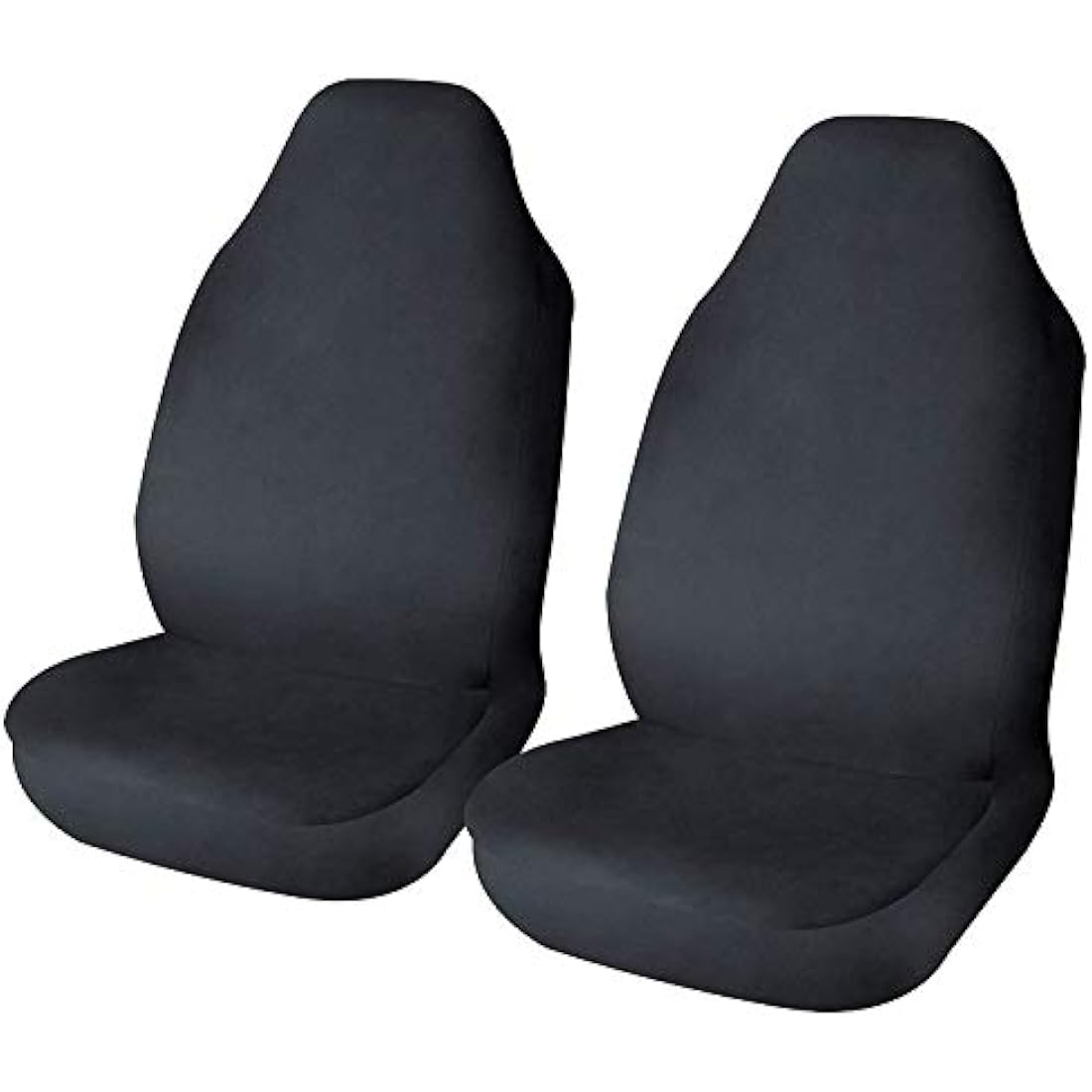 UKB4C Waterproof Black Airbag Compatible Front Pair of Seat Covers for Fiesta
