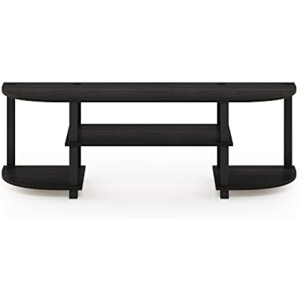 Furinno Turn-S-Tube Wide TV Entertainment Center, TV Unit, TV Stand, Espresso/Black, 120 (W) x 40 (H) x 34 (D) cm