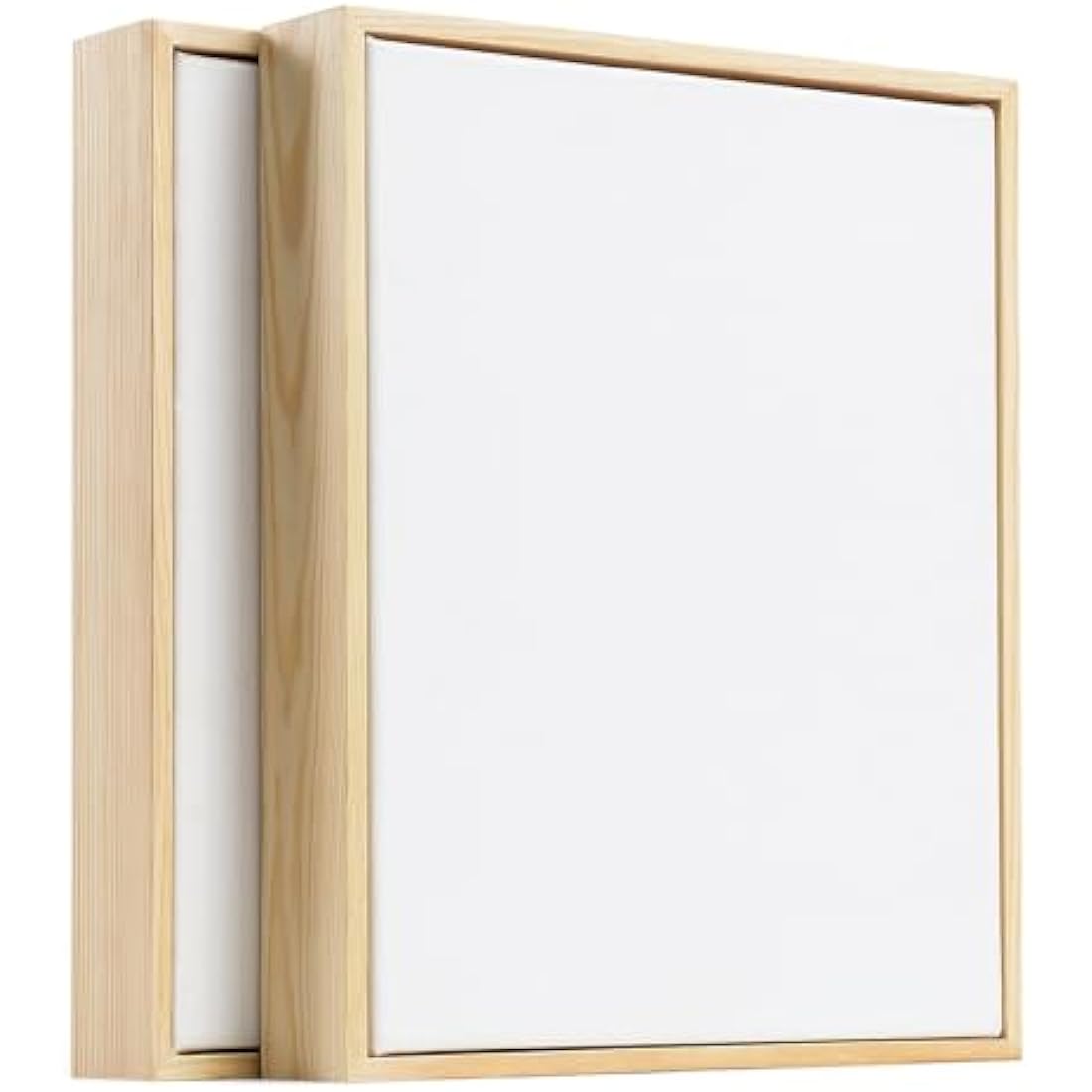 Colour Splash Stretched Canvas & Pinewood Frame-24x30cm (2pk)|3.8cm Deep Edge|4.8cm Frame|Linen & Cotton Blend Fabric|Triple-Layer 450gsm Gesso|Oil & Acrylic Painting|Durable Blank Canvas