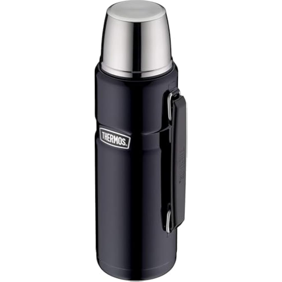 Thermos - Stainless King Midnight Blue Travel Flask (1.2L) Premium Leak Proof Insulated Tea & Coffee Flask, Hot & Cold Drinks, Built-in Cup, Twist-Pour Stopper, BPA-Free, Durable Steel Dishwasher Safe