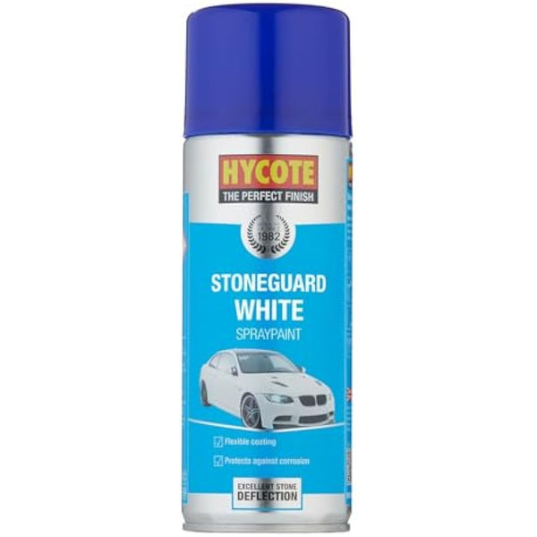 Hycote Stone Guard Aerosol Car Spray Paint, White, 400 ml