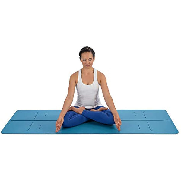 Liforme Evolve Yoga Mat – Free Yoga Bag, Patented Alignment System, Warrior-like Grip, Non-slip, Eco-friendly and Biodegradable, sweat-resistant, long, wide and 4.2mm thick mat for comfort