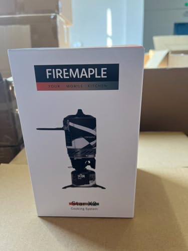 Fire-maple FMS-X2 Personal Cooking System Outdoor Hiking Camping Equipment Oven with Piezo Ignition POT Support & Stand for Outdoor Acitivities- Portable Propane Gas Stove Burner