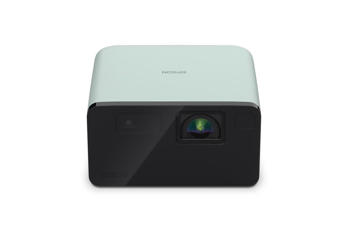 Epson EF-22N Mini Smart 3LCD Projector with Pan & Tilt Stand, Full HD,1000 Lumens,150 Inch Display with HDR, Google TV, Dolby Atmos Sound, Gaming & Home Cinema Laser Projector - Metallic Midnight Blue