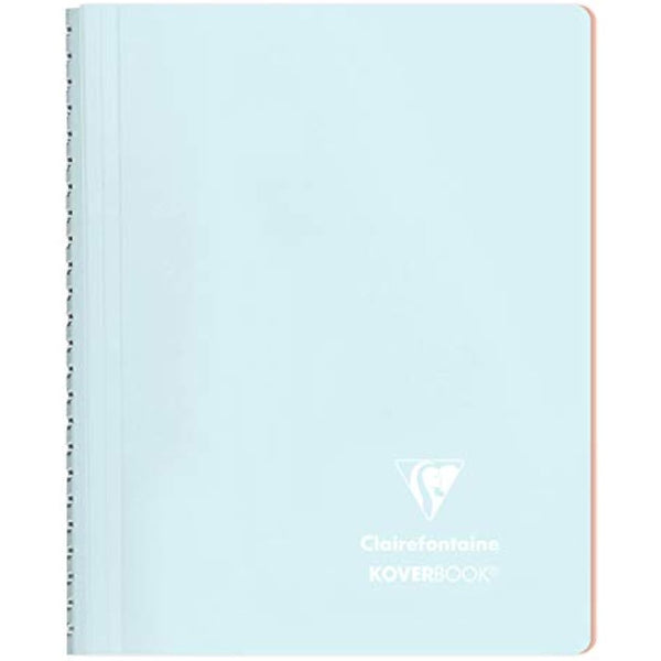 Clairefontaine 366781C Set of 5 Spiral Notebooks Koverbook Blush - A5 14,8x21 cm - 160 Lined Pages - White Paper 90 g - Opaque Polypro Cover - Random Colours