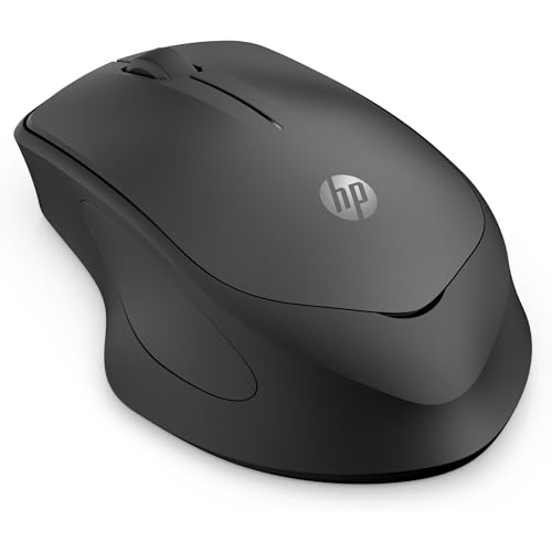 HP 280 Silent PC Wireless Mouse | HP Blue Optical Technology | 1600 DPI to track precisely on any surface | 90% noise reduction | Comfortable & Ergonomic Design | USB A Dongle Included | Black