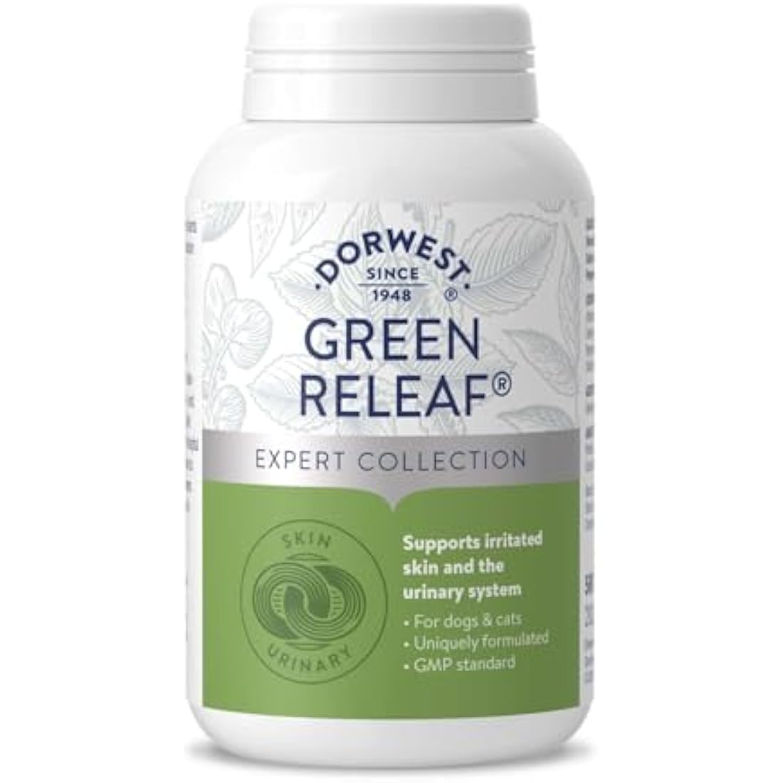 Dorwest Green Releaf Tablets, 500 Tablets, Natural Supplements for Dogs and Cats – For Healthier Skin, Joints, and Urinary Systems in Pets