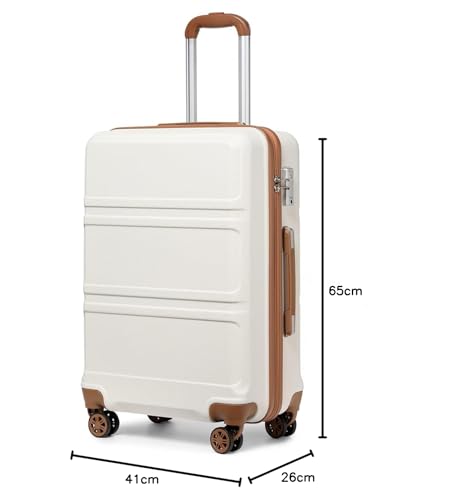 Kono Fashion Hand Luggage Lightweight ABS Hard Shell Trolley Travel Suitcase