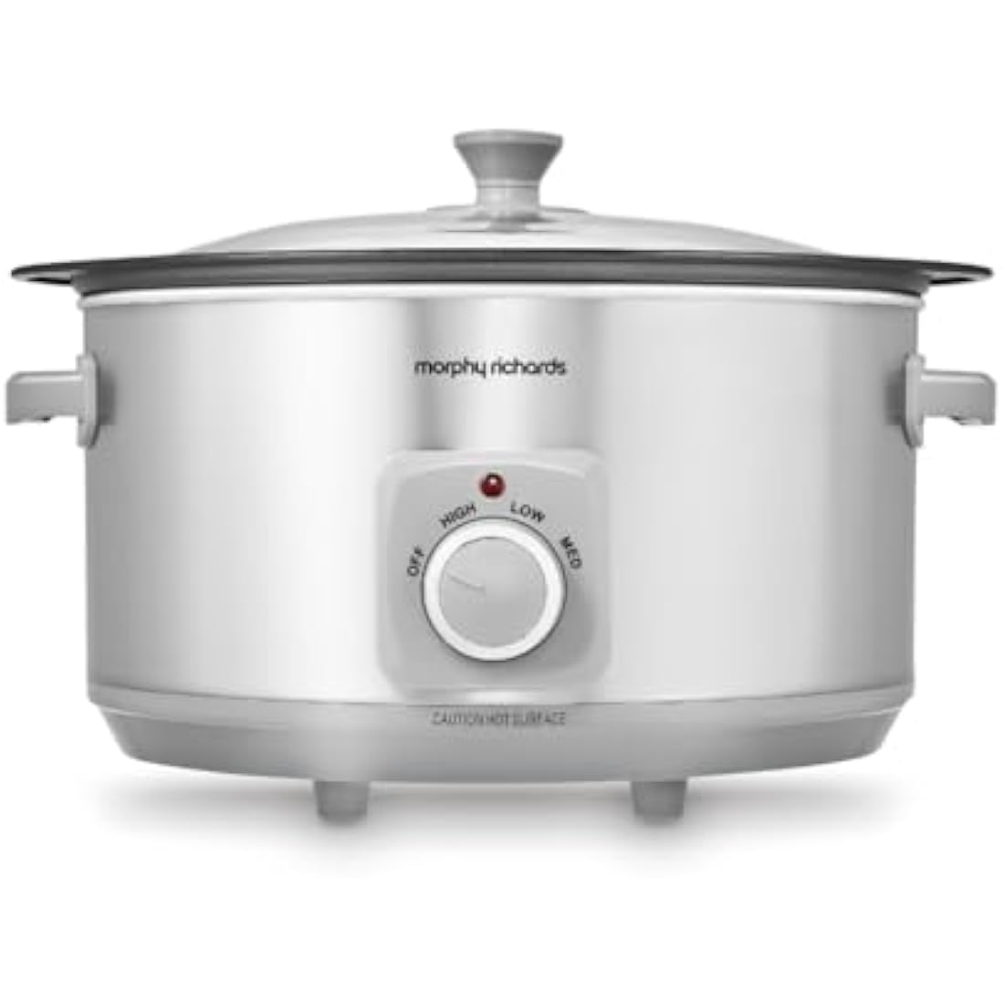 Morphy Richards 461014 Sear & Stew 6.5 Litre Aluminium Slow Cooker, One-Pot Solution, Brushed Stainless Steel