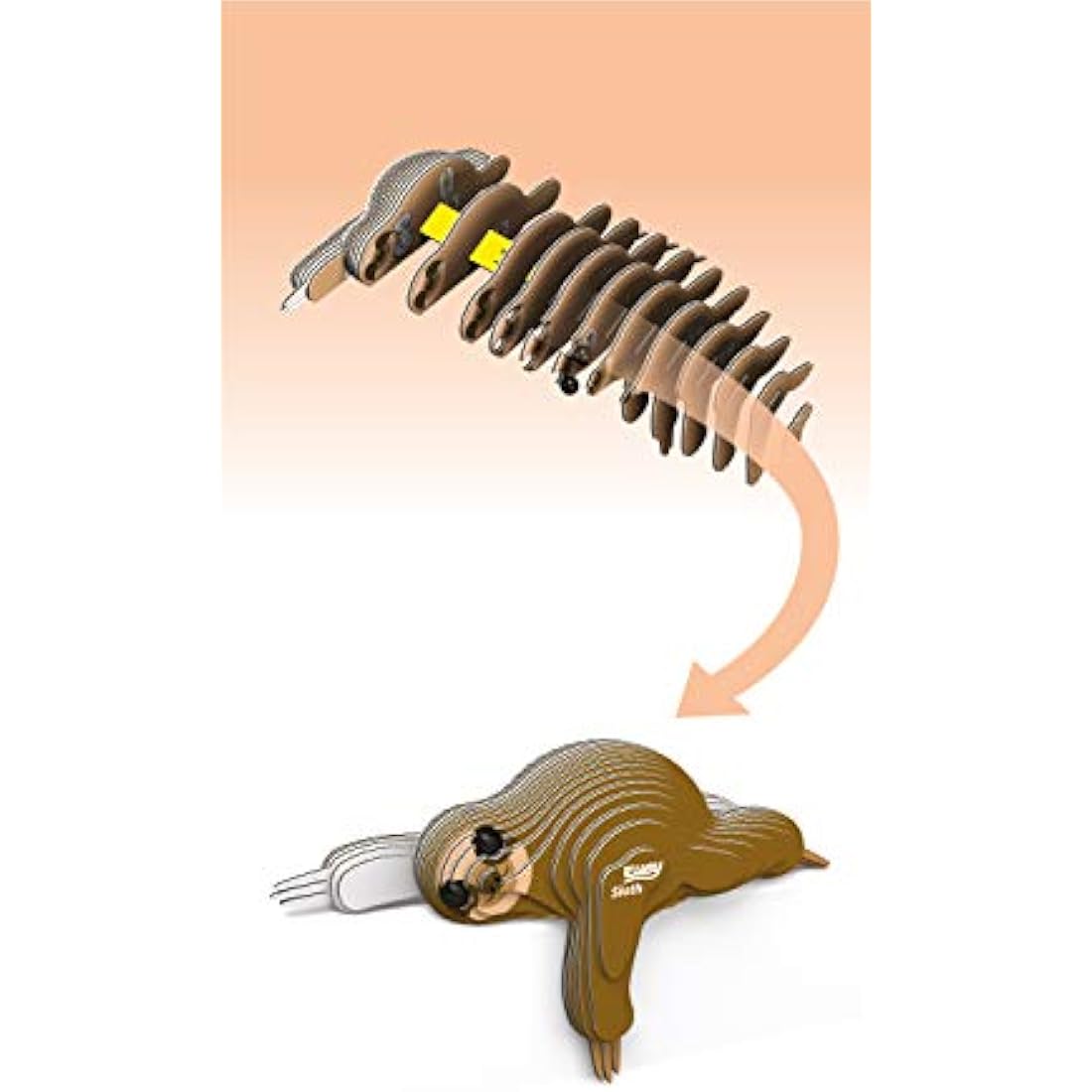 EUGY 3D Sloth Model, Craft Kit