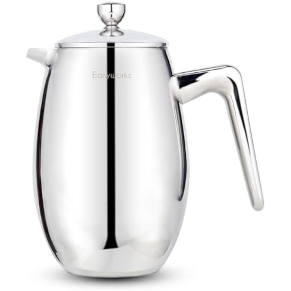 Easyworkz Nando Double Wall French Press Coffee Maker 700ml Stainless Steel Insulated Thermal Cafetiere