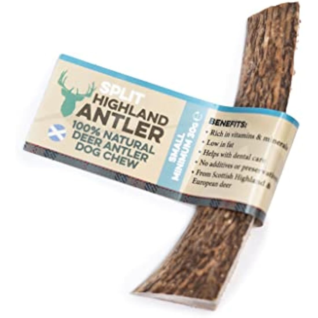 100% Natural SPLIT Antler Dog Chews The Hypo-Allergenic Dog Chew Like Stagbar (Weight - Small 30 - 50g), Size May Vary