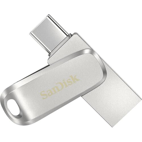 SanDisk Ultra Dual Drive USB flash drive 128 GB USB Type-A/USB Type-C 3.2 Gen 1 (3.1 Gen 1) Black, Silver