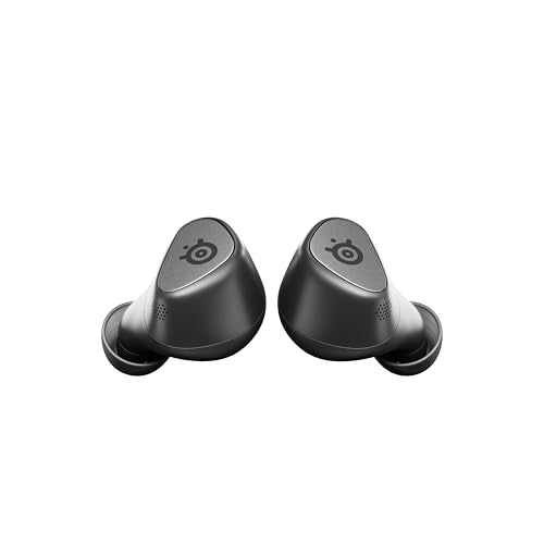 SteelSeries Arctis GameBuds for PS5 - Wireless Gaming Earbuds - 2.4GHz + BT 5.3 - ANC/Transparency - IP55 Water Resistant - 40H Battery - Wireless Charging - PS5, PC, Switch 2, Mobile - White