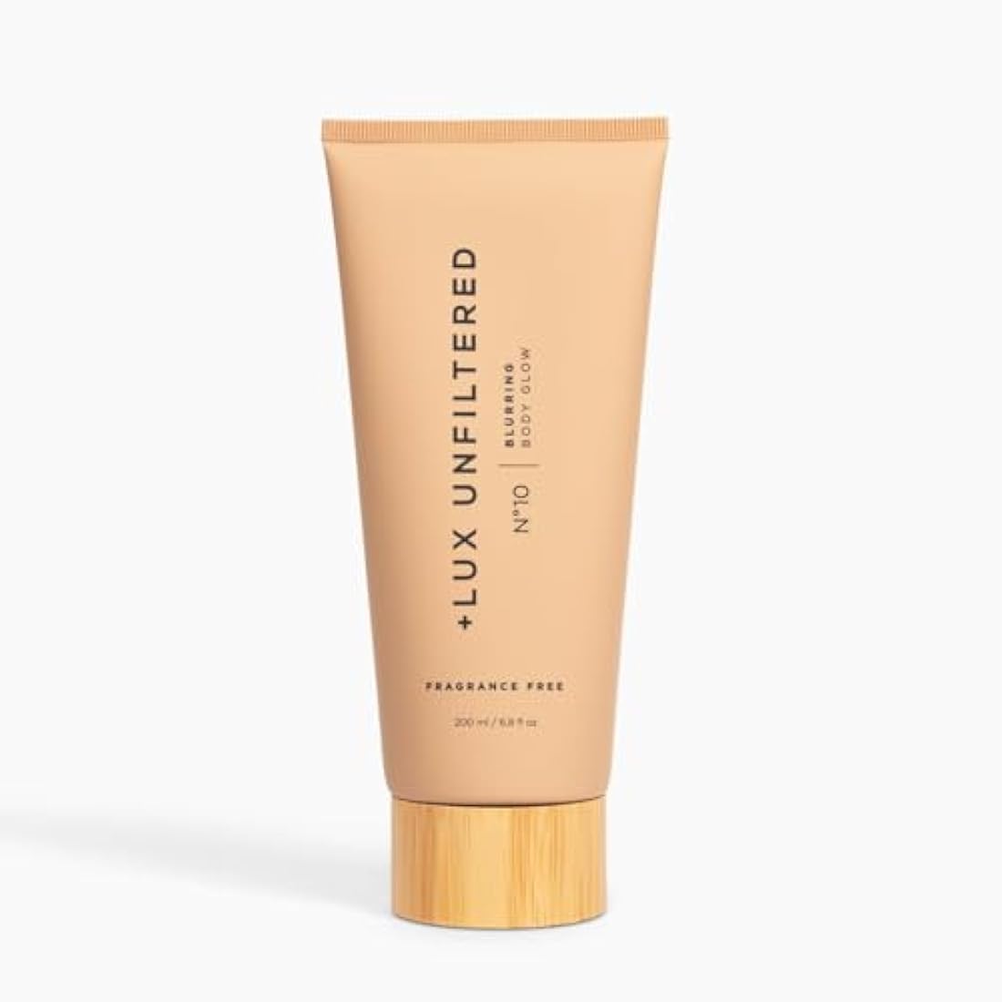 + Lux Unfiltered N°10 Blurring Body Glow Lotion - Instant Body Shimmer Lotion that Blurs Imperfections and Hydrates with Shea Butter, Squalane & Vitamin C - Vegan, Cruelty Free, Fragrance Free