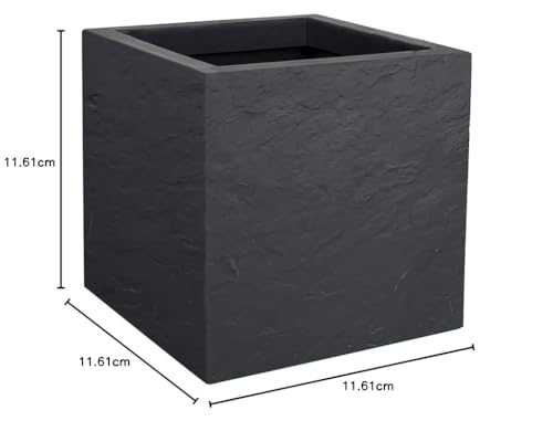 EDA Flower Pot, Anthracite Grey, 30 cm