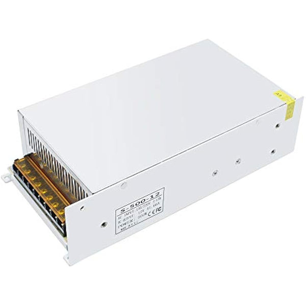 inShareplus 12V 41.7A 500W, DC Universal Regulated Switching Power Supply, 110/220V AC to DC 12 Volt LED Driver, Converter, Transformer for LED Strip Light, CCTV, Computer Project, 3D Printer