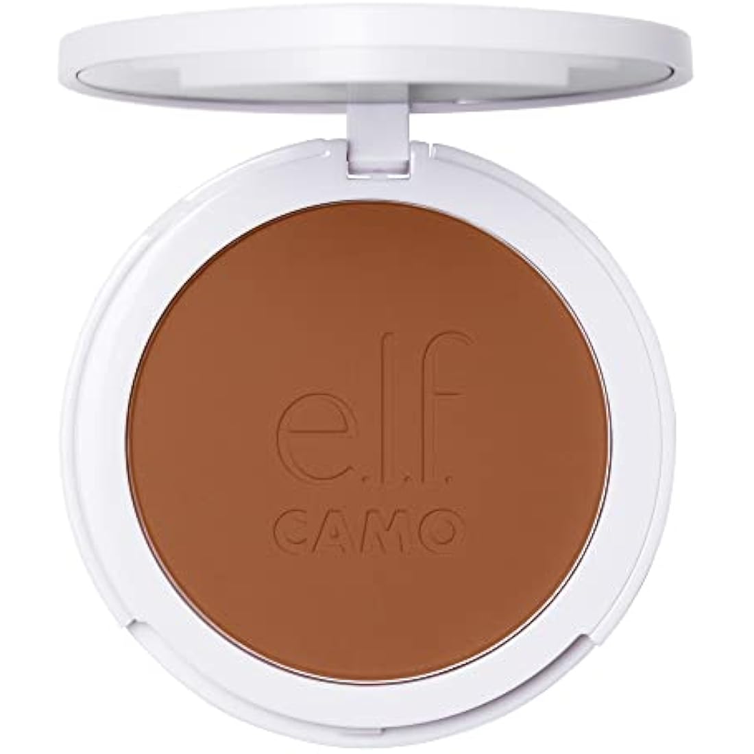 e.l.f. Camo Powder Foundation, Lightweight, Primer-Infused Buildable & Long-Lasting Medium-to-Full Coverage Foundation, Tan 460 W