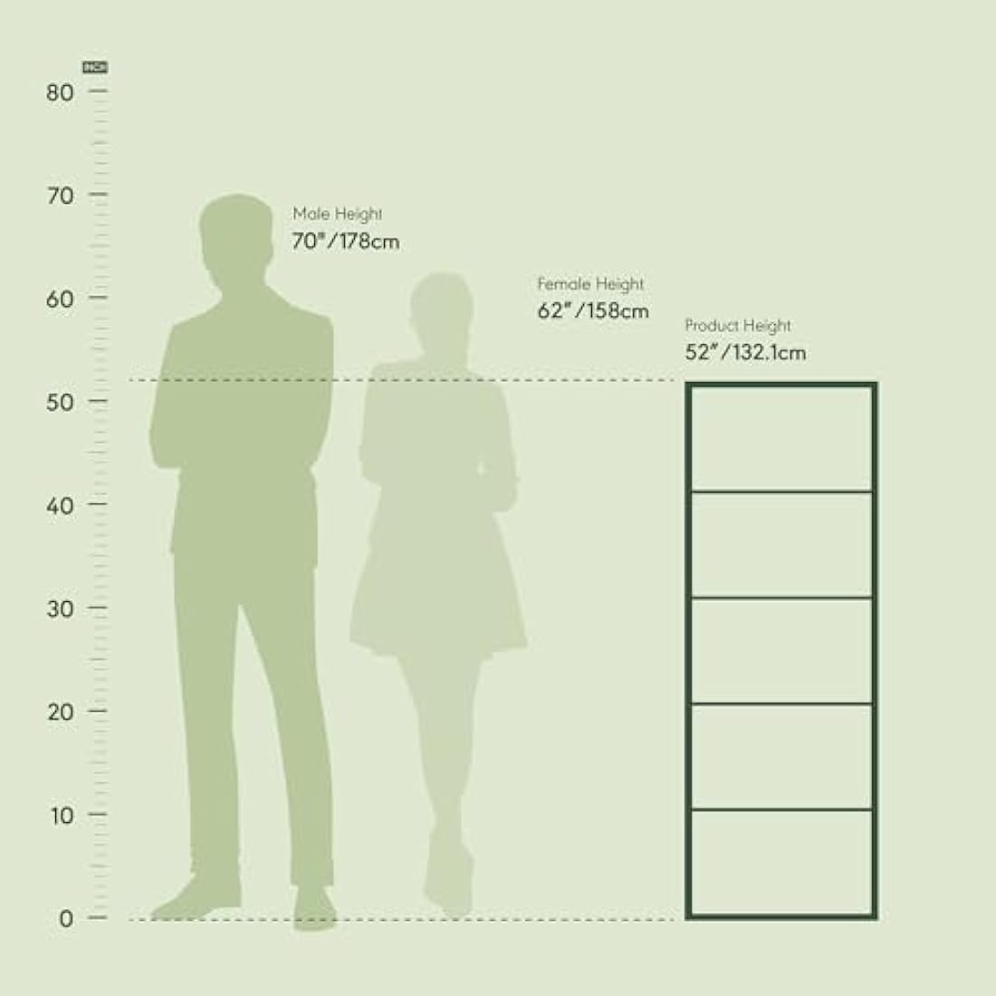 Furinno Luder 5-Tier Reversible Color Open Shelf Bookcase, French Oak