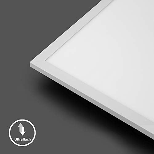 IMPTS LED Ceiling Light Panel Dimmable 30 x 60 cm, 30 W Ultra Flat Ceiling Panel Lamp, Indirect Ceiling Lighting, Colour Temperature Adjustable with