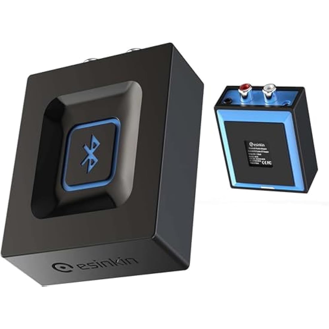 esinkin Bluetooth Receiver for Music Streaming Sound System, Bluetooth Audio Adapter for PC/Mac/Smartphone/Tablet/AV Receiver, with on/off Switch
