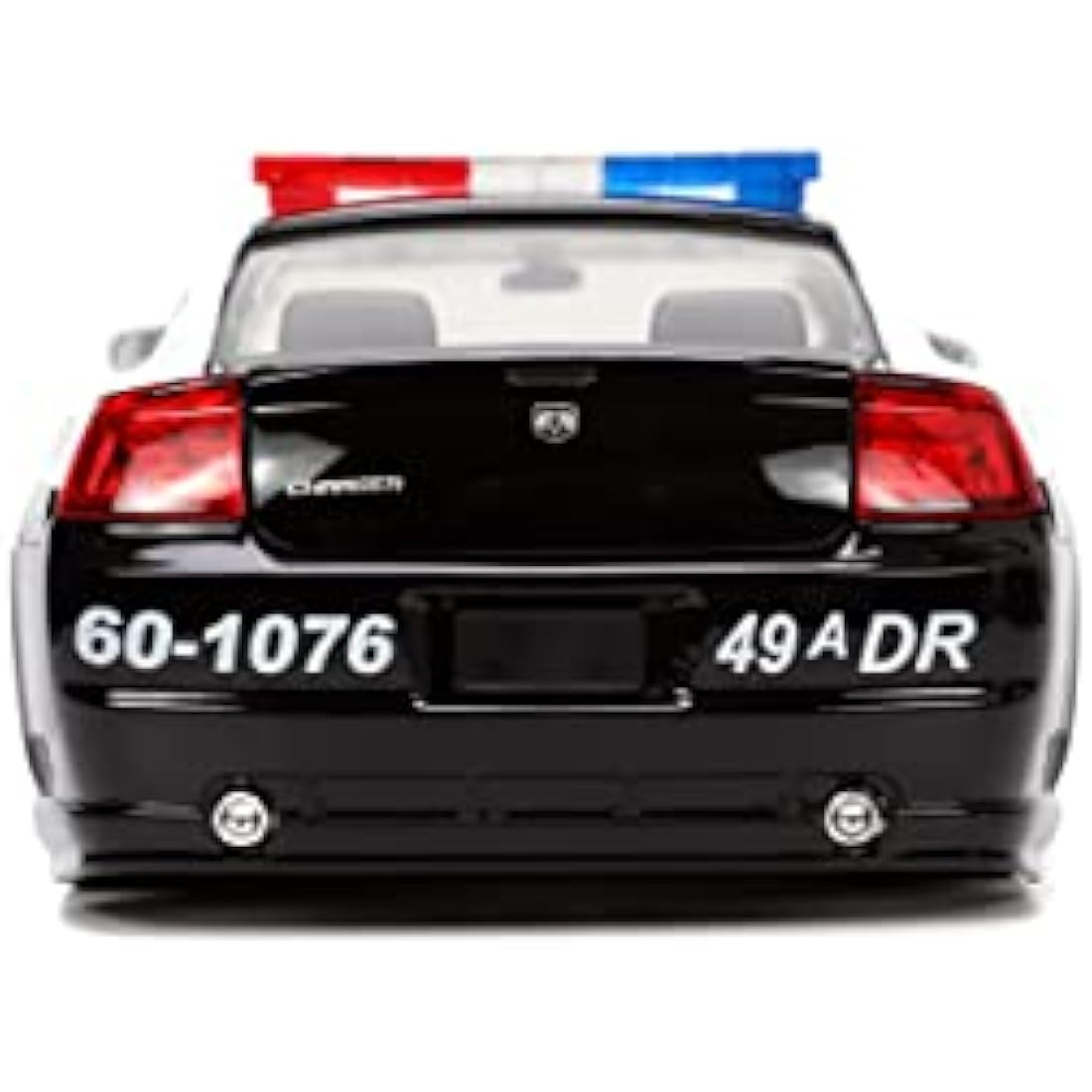 Jada 33665BK Collectible Miniature Car, Black/White