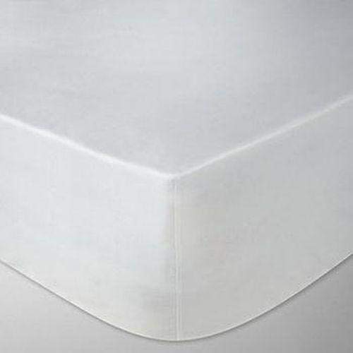 400 Thread Egyptian Cotton Fitted Bed Sheet Extra Deep Luxury Hotel Quality (White, Emperor 200x200CM (6.5 Feet))
