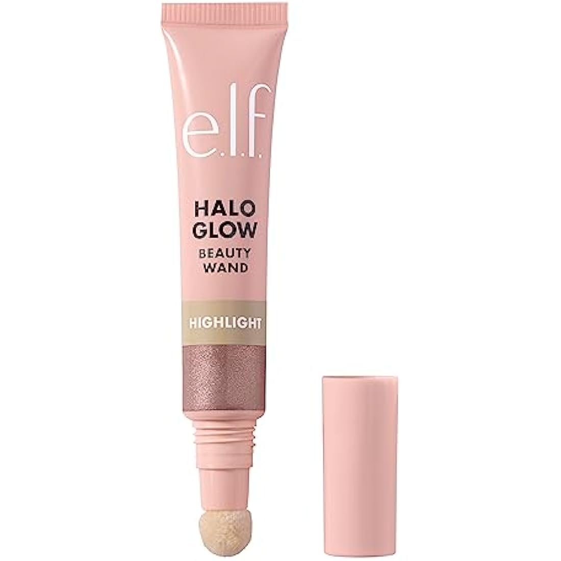 e.l.f. Halo Glow Highlight Beauty Wand, Liquid Highlighter Wand For Luminous, Glowing Skin, Buildable Formula, Vegan & Cruelty-free, Rose Quartz