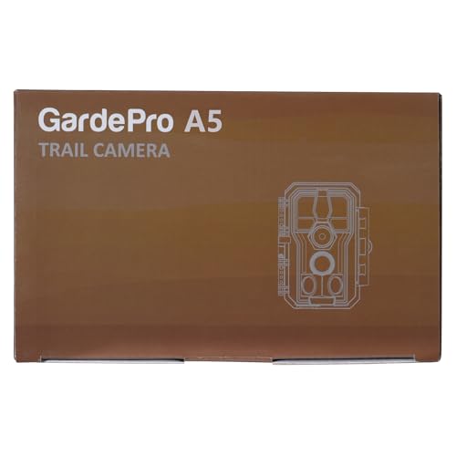GardePro E5S Wildlife Camera, 64MP 1296p Trail Camera, H.264 Video, 100ft Night Vision, Ultra-fast 0.1s Motion Activated, Garden Camera Trap