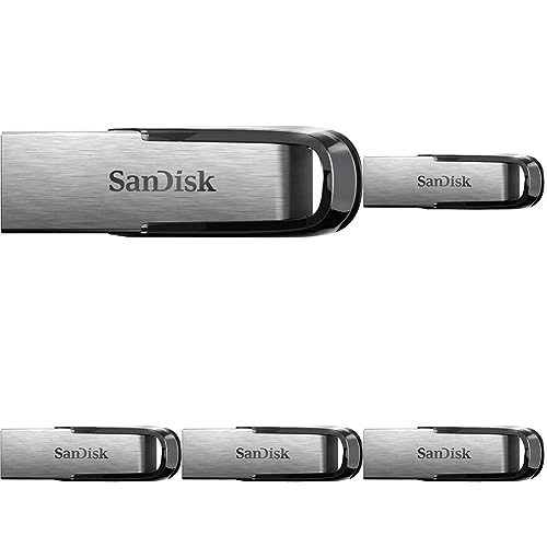 SanDisk Ultra Flair 256GB USB 3.0 Flash Drive, USB Stick, memory stick with transfer speeds up to 150MB/s Read, Durable, Sleek Metal Casing, Silver/Black