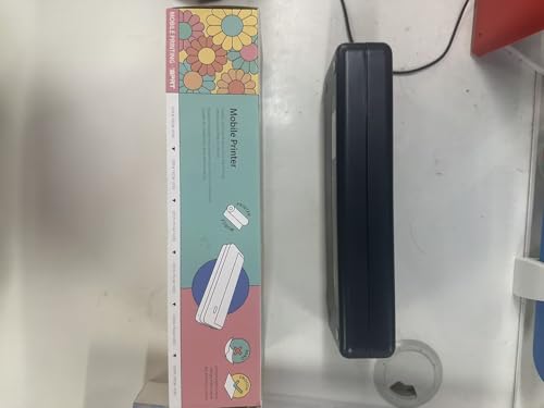 iDPRT Portable Printer -Mobile Thermal Printer for Travel, Inkless Technology for Vehicles, Office, Home, School, Bluetooth Connection Compatible with iOS, Android, Tablet & Laptop- White