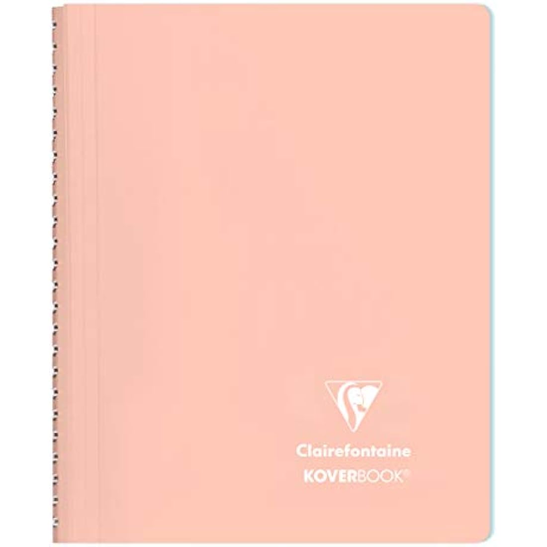 Clairefontaine 366781C Set of 5 Spiral Notebooks Koverbook Blush - A5 14,8x21 cm - 160 Lined Pages - White Paper 90 g - Opaque Polypro Cover - Random Colours